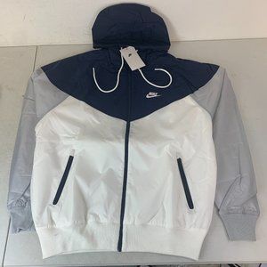 Nike Men's Winter Windrunner Jacket Size Small Blue, White, Gray CU9474-420 *NEW